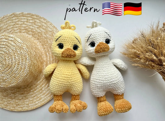 Crochet pattern / Duck Amigurumi pattern / Quack Quack plush pattern / Amigurumi crochet patterns / Crochet plush toys / Amigurumi duck /DIY