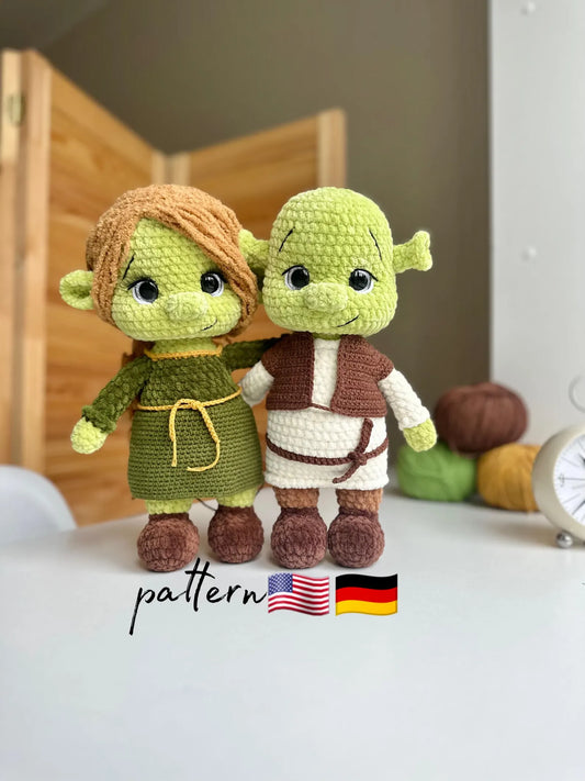 Crochet patterns / Amigurumi pattern / Crochet ogres / Crochet plush pattern / Plush toys / Plushies / Handmade crochet gifts / DIY crochet